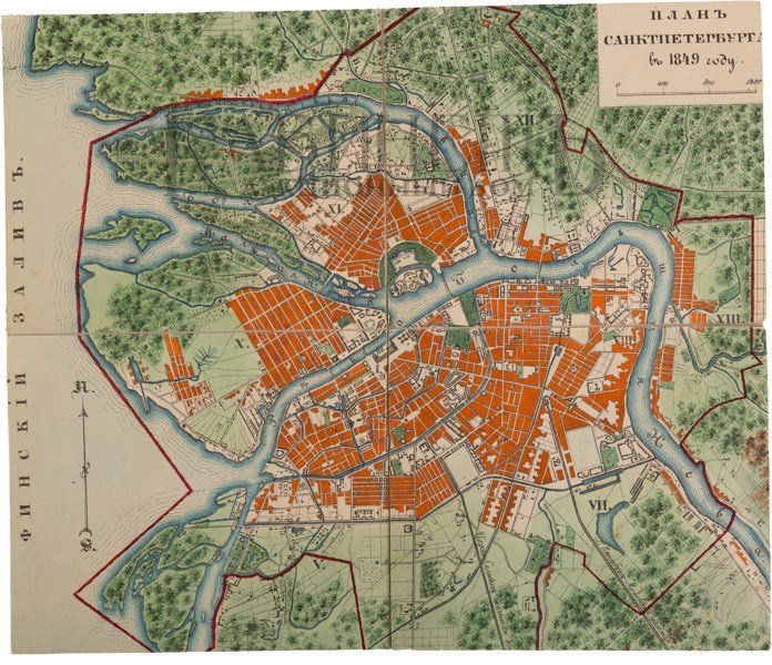 План петербурга 1725