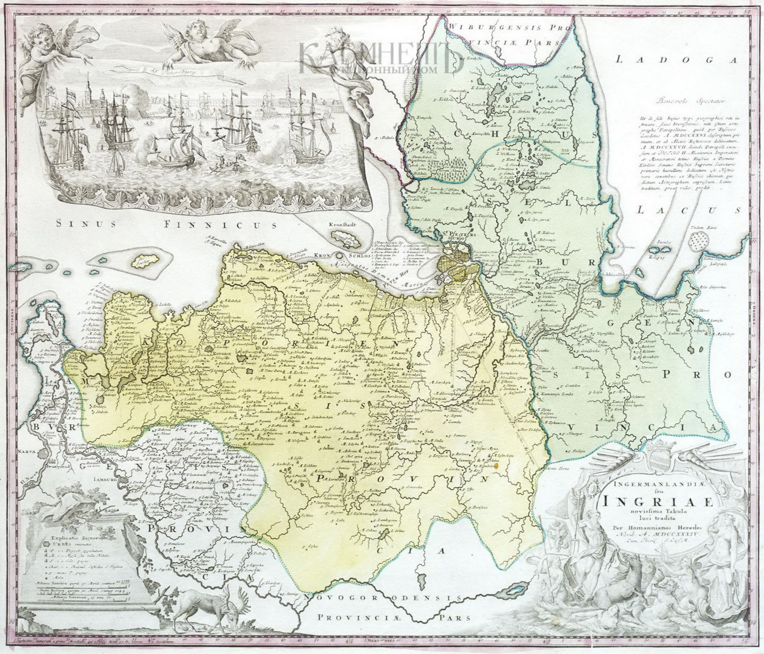 Ингрия ингерманландия карта